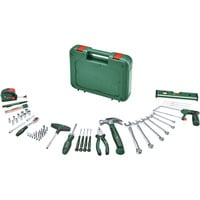 Bosch Set di utensili manuali avanzati S, 64 pezzi, Set di strumenti verde