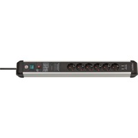 Brennenstuhl Premium-Protect-Line 1391010610, Ciabatta Nero/alluminio
