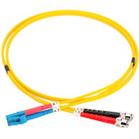 Digitus Cavo patch in fibra ottica, duplex, connettore LC > ST, monomodale OS2 giallo