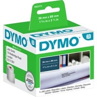 Dymo Etichette indirizzo grandi - 89x36, Etichetta Bianco, Etichetta per stampante autoadesiva, Carta, Permanente, Rettangolo, LabelWriter