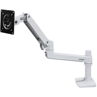 Ergotron LX Series 45-490-216 supporto da tavolo per Tv a schermo piatto 86,4 cm (34") Bianco Scrivania, Base per monitor bianco, 11,3 kg, 86,4 cm (34"), 75 x 75 mm, 100 x 100 mm, Regolazione altezza, Bianco