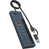ICY BOX 61158, Hub USB antracite
