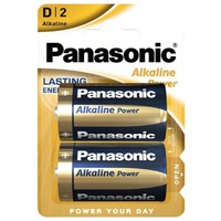 Panasonic LR20 2-BL Panasonic Alkaline Power Batteria monouso D Alcalino Batteria monouso, D, Alcalino, 1,5 V, 2 pz, Blu, Oro