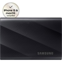 SAMSUNG Portable SSD T9 USB 3.2 4TB, Disco a stato solido Nero, 4 TB, USB tipo-C, 3.2 Gen 2 (3.1 Gen 2), 2000 MB/s, Protezione della password, Nero