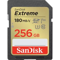 SanDisk Extreme 256 GB SDXC UHS-I Classe 10, Scheda di memoria 256 GB, SDXC, Classe 10, UHS-I, 180 MB/s, 130 MB/s