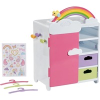 ZAPF Creation BABY born Rainbow Wardrobe, Bambole mobili BABY born Rainbow Wardrobe, Guardaroba per bambola, 3 anno/i, Batterie richieste, Effetti della luce