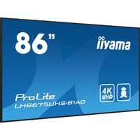 iiyama LH8675UHS-B1AG, Public Display Nero (opaco)