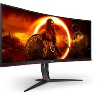 AOC CU34G2XP/BK, Monitor di gioco Nero/Rosso