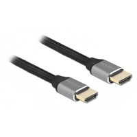 DeLOCK 83997 cavo HDMI 3 m HDMI tipo A (Standard) Grigio grigio, 3 m, HDMI tipo A (Standard), HDMI tipo A (Standard), Compatibilità 3D, 48 Gbit/s, Grigio
