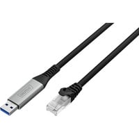 Digitus Cavo Ethernet USB-A 3.2 Gen1 > RJ-45, 1Gbit/s, Adattatore Nero