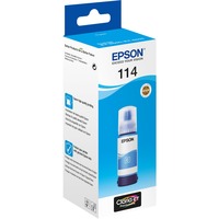 Epson 114 EcoTank Cyan ink bottle, Inchiostro Ciano, Epson, ET-8500 ET-8600, Resa standard, 70 ml, Ad inchiostro