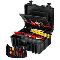 KNIPEX Valigetta per attrezzi "Robust34" Elettrico, 26 pezzi, Set di strumenti Nero
