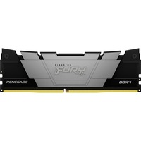 Kingston FURY FURY 16GB 3600MT/s DDR4 CL16 DIMM 1Gx8 Renegade Black, Memoria Nero, 16 GB, 1 x 16 GB, DDR4, 288-pin DIMM