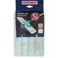 LEIFHEIT Profi Micro Duo Testa del mocio Turchese, Bianco, Copertina di tergicristallo bianco/Blu chiaro, Testa del mocio, Turchese, Bianco, Microfibra, 1 pz