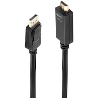 Lindy 36922 cavo e adattatore video 2 m DisplayPort HDMI tipo A (Standard) Nero Nero, 2 m, DisplayPort, HDMI tipo A (Standard), Maschio, Maschio, Dritto