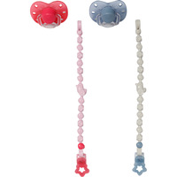 ZAPF Creation BABY born Dummy with Clip 2 assorted, Accessori della bambola BABY born Dummy with Clip 2 assorted, Porta ciuccio e ciuccio per bambola, 3 anno/i