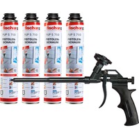 fischer Pistola per schiuma metallica PUPM 4 BLACK, pacchetto promozionale, Pistola a spruzzo Nero