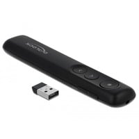 DeLOCK 64092 puntatore wireless Nero Nero, USB, 30 m, Nero
