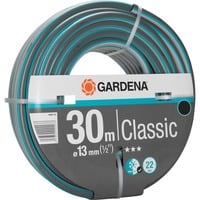 GARDENA 18009-20 pompa da giardino 30 m PVC Grigio, Arancione, Tubo flessibile grigio/Turchese, 30 m, Grigio, Arancione, Solo tubi di gomma, PVC, 22 bar, 1,3 cm