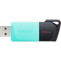 Kingston DataTraveler 256GB USB3.2 Gen1 Exodia M (Nero + Verde ottanio), Chiavetta USB turchese/Nero, 256 GB, USB tipo A, 3.2 Gen 1 (3.1 Gen 1), Lamina di scorrimento, 10 g, Nero, Turchese