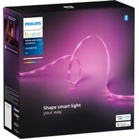 Philips Hue Lightstrip Hue Solo da 5 metri, Striscia LED bianco, Philips Lightstrip Hue Solo da 5 metri, Striscia LED intelligente, Bluetooth/Zigbee, Bianco, Silicone, Variabile, 20 W