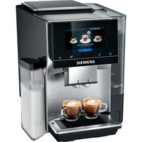 Siemens TQ707D03 macchina per caffè Automatica Macchina da caffè combi 2,4 L accaio/Nero, Macchina da caffè combi, 2,4 L, Chicchi di caffè, Macinatore integrato, 1500 W, Nero