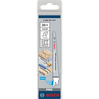Bosch 2 608 657 561 lama per sega a gattuccio, sega a traforo e sega universale Lama per sega universale Bimetallo 1 pz Lama per sega universale, Epossidico, Profilato, Legno con chiodi, Bimetallo, 4,3 mm, 10 cm, 15 cm