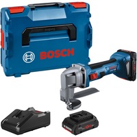 Bosch GSC 18V-16 E Cesoia elettrica 3200 spm (fogli per minuto) 700 W, Lattina blu/Nero, Cesoia elettrica, Senza spazzola, Nero, Blu, 3200 spm (fogli per minuto), 2 cm, 0,7 mm