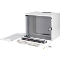 Digitus Set di rete SOHO Pro 19" 540x400 mm (LxP), IT armadio grigio chiaro