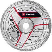 EINHELL Disco diamantato turbo, Ø 200 x 25,4 x 2,6mm, Lama 