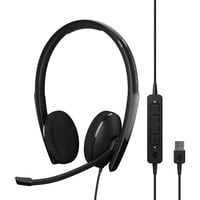 EPOS ADAPT 160 USB II Auricolare Cablato A Padiglione Ufficio USB tipo A Nero, Headset Nero, Cablato, Ufficio, 20 - 20000 Hz, 136 g, Auricolare, Nero