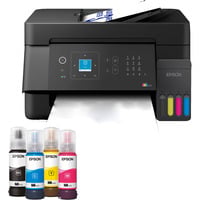 Epson EcoTank ET-4900, Stampante multifunzione Nero, Ad inchiostro, Stampa a colori, 5760 x 1440 DPI, A4, Stampa diretta, Nero