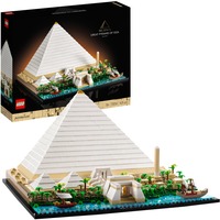 Architecture 21058 La Grande Piramide di Giza, Set da Collezione per Adulti, Hobby Creativi, Decorazione per la Casa, Giochi di costruzione
