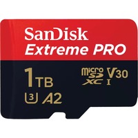SanDisk Extreme PRO 1000 GB MicroSDXC UHS-I Classe 10 1000 GB, MicroSDXC, Classe 10, UHS-I, 200 MB/s, 140 MB/s