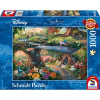 Schmidt Spiele Thomas Kinkade: Painter of Light - Disney - Alice nel Paese delle Meraviglie, Puzzle 