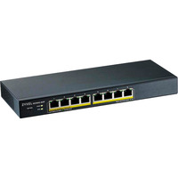 Zyxel GS1900-8HP V3 8P PoE Smart Switch, Interruttore Nero