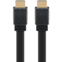 goobay Cavo piatto HDMI 2.1 ad alta velocità con Ethernet 8K / 60 Hz Nero