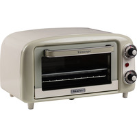Ariete 3919 Forno Elettrico Vintage, 800W, Capacità 10L, Doppio vetro, Retrò, Beige, Mini forno bianco/verde chiaro, 800W, Capacità 10L, Doppio vetro, Retrò, Beige, 10 L, Beige, Libera installazione, Manopola, 90 - 230 °C, Beige