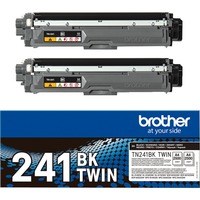 Brother TN-241BKTWIN cartuccia toner 2 pz Originale Nero 2500 pagine, Nero, 2 pz