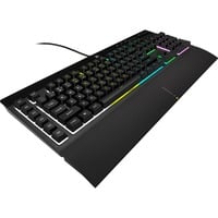 Corsair K55 RGB PRO tastiera USB QWERTZ Tedesco Nero Nero, Full-size (100%), USB, QWERTZ, LED RGB, Nero