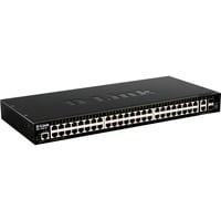 D-Link DGS-1520-52/E switch di rete Gestito L3 10G Ethernet (100/1000/10000) 1U Nero, Interruttore Gestito, L3, 10G Ethernet (100/1000/10000), Montaggio rack, 1U