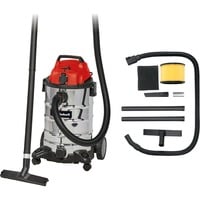 EINHELL TH-VC 1930 SA 30 L Aspiratore a cilindro Secco e bagnato 2000 W Senza sacchetto rosso, 2000 W, Aspiratore a cilindro, Secco e bagnato, Senza sacchetto, 30 L, 80 dB