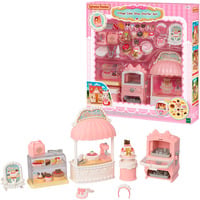 EPOCH Traumwiesen Sylvanian Families - Set pasticceria del villaggio per casa starter, Giochi di costruzione 