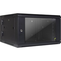 Inter-Tech SMB-6606 6U Da parete Nero, IT armadio Nero, Da parete, 6U, 40 kg, Lucchetti, 20 kg, Nero
