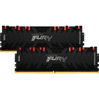 Kingston FURY FURY Renegade RGB memoria 16 GB 2 x 8 GB DDR4 3200 MHz Nero, 16 GB, 2 x 8 GB, DDR4, 3200 MHz, 288-pin DIMM