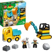 LEGO DUPLO Camion e scavatrice cingolata, Giochi di costruzione Set da costruzione, 2 anno/i, 20 pz, 604 g