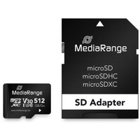 MediaRange 512 GB microSDXC, Scheda di memoria Nero
