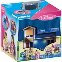 PLAYMOBIL Dollhouse Casa delle Bambole Portatile, Giochi di costruzione Costruzione, 4 anno/i, Multicolore, Plastica