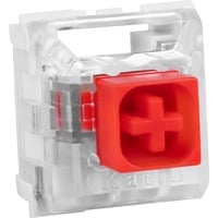 Sharkoon Kailh Box Red Switch-Set, Interruttore a pulsante rosso/trasparente