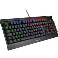 Sharkoon Skiller Mech SGK3 tastiera USB AZERTY Francese Nero Nero, USB, Interruttore a chiave meccanica, AZERTY, LED RGB, Nero